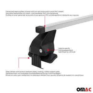 Alfa Romeo Stelvio Roof Racks - Omac - Omega G - Gray - '16-'24